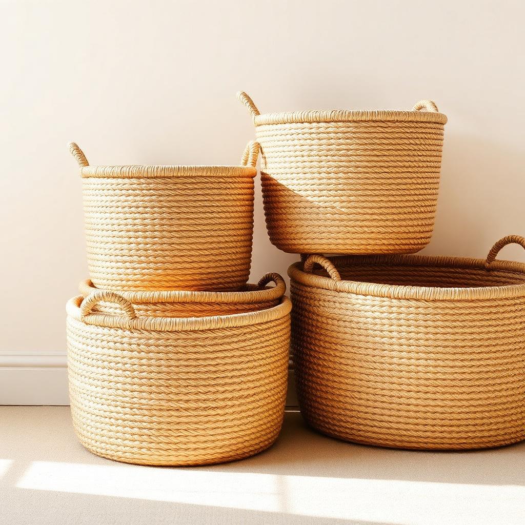Woven Seagrass Basket Set